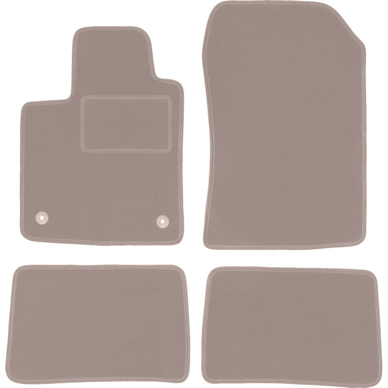 foto del prodotto tappetini in velluto beige per renault twingo ii hatchback 2007 2014 
