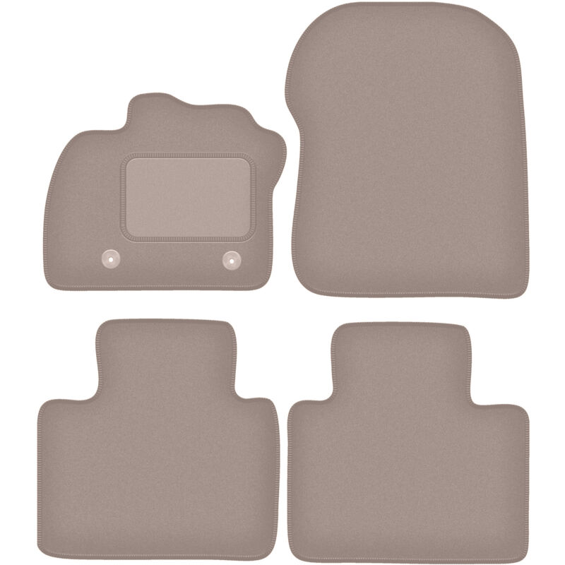 foto del prodotto tappetini in velluto beige per renault zoe hatchback 2013 
