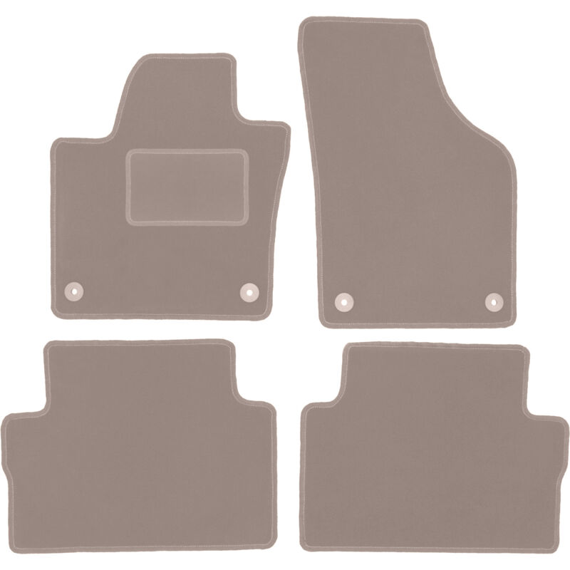 foto del prodotto tappetini in velluto beige per seat alhambra ii monovolume 2010 2018 