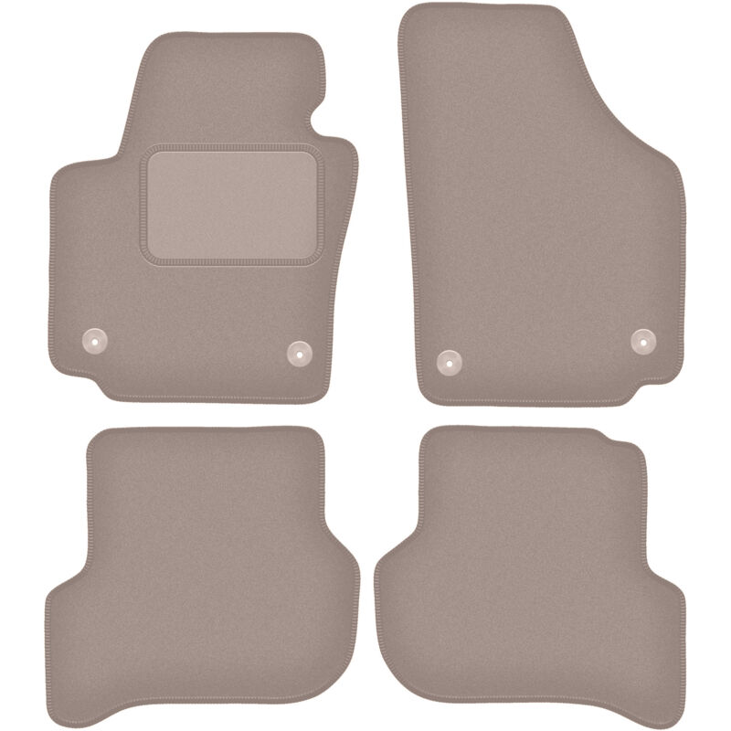 foto del prodotto tappetini in velluto beige per seat altea monovolume 08.2008 2015 