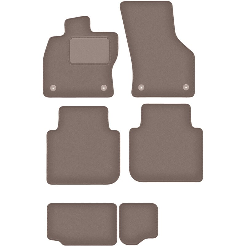 foto del prodotto tappetini in velluto beige per seat tarraco 7 posti 2018 