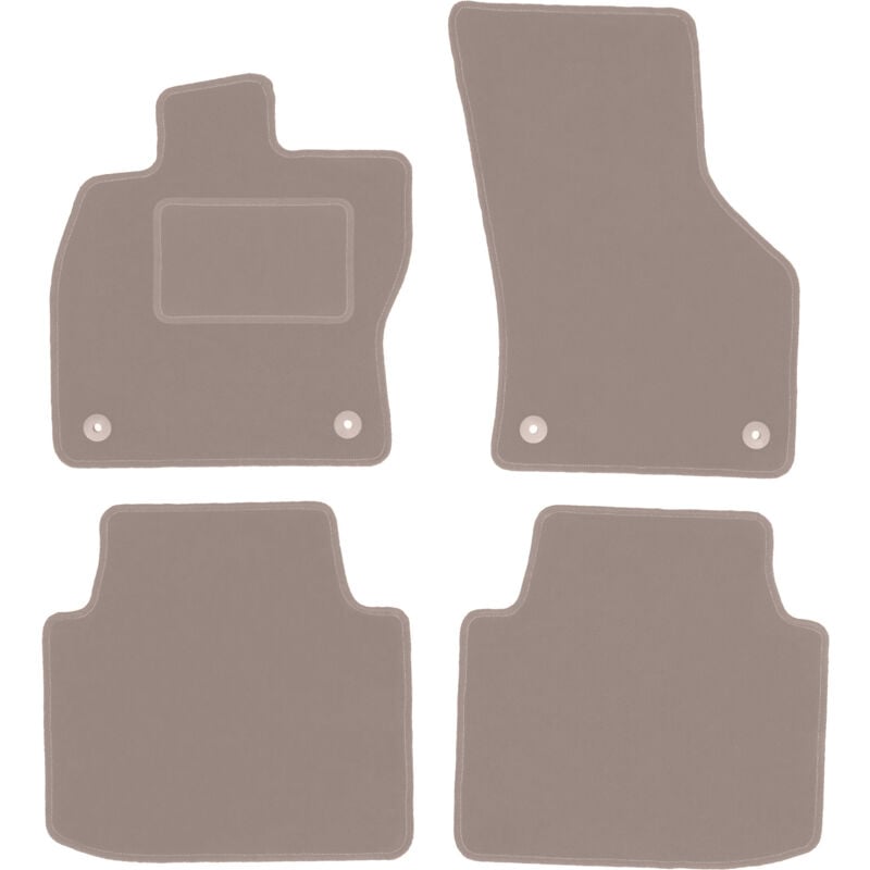foto del prodotto tappetini in velluto beige per seat tarraco crossover 2018 
