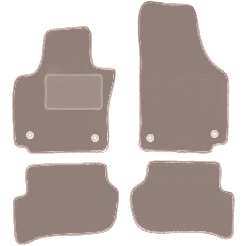 foto del prodotto tappetini in velluto beige per seat toledo iii monovolume 2004 2012 
