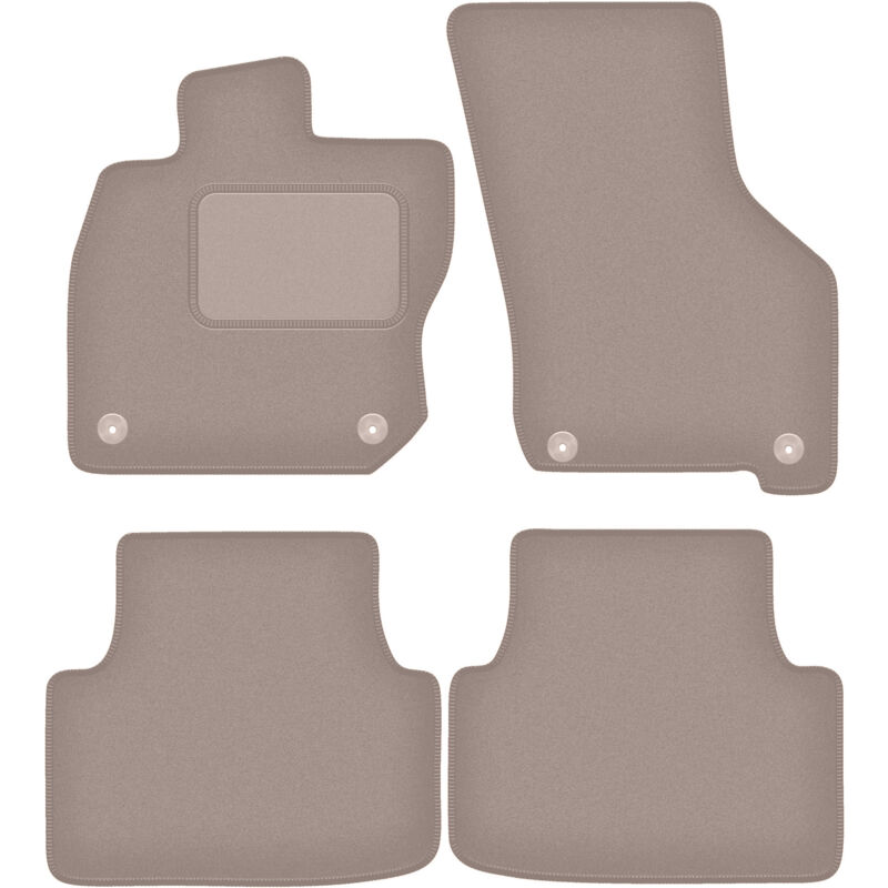 foto del prodotto tappetini in velluto beige per skoda audi a3 8y mhev 0 2020 