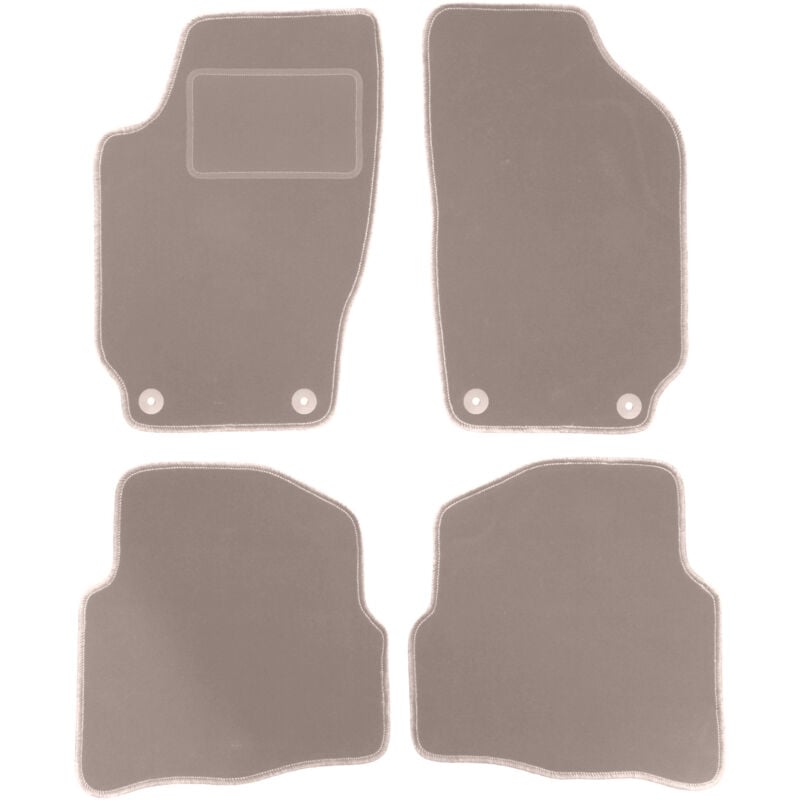 foto del prodotto tappetini in velluto beige per skoda fabia i hatchback, berlina, station wagon 1999 2007 