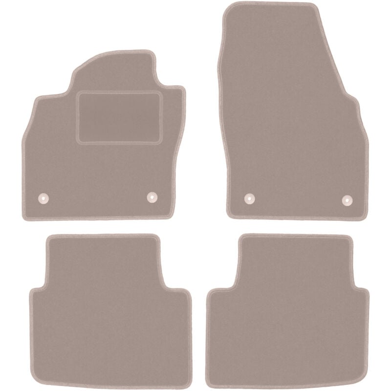 foto del prodotto tappetini in velluto beige per skoda scala hatchback 2019 