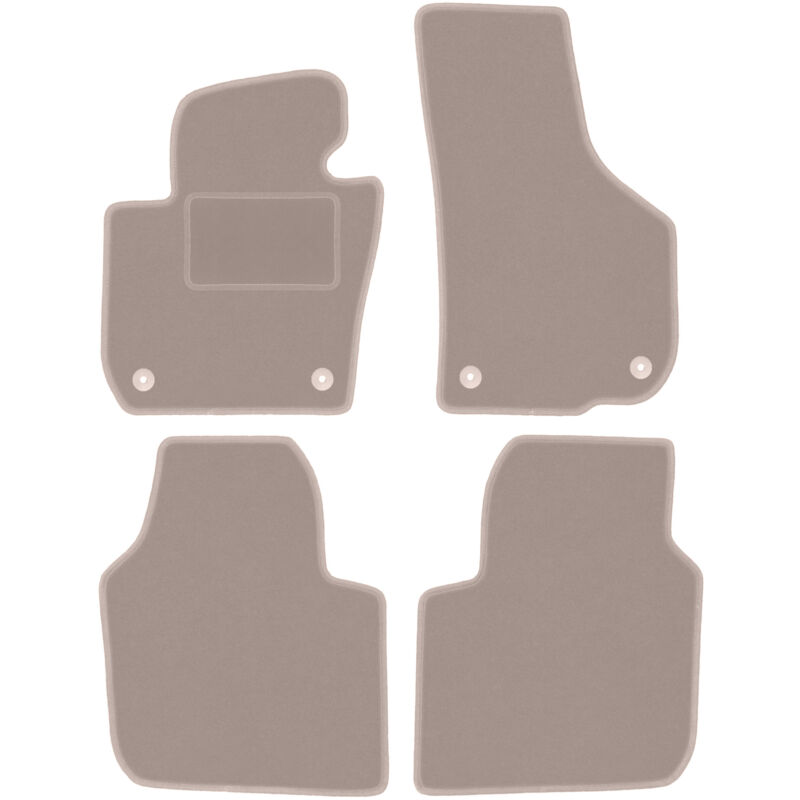 foto del prodotto tappetini in velluto beige per skoda superb ii long berlina, station wagon 2008 2015 