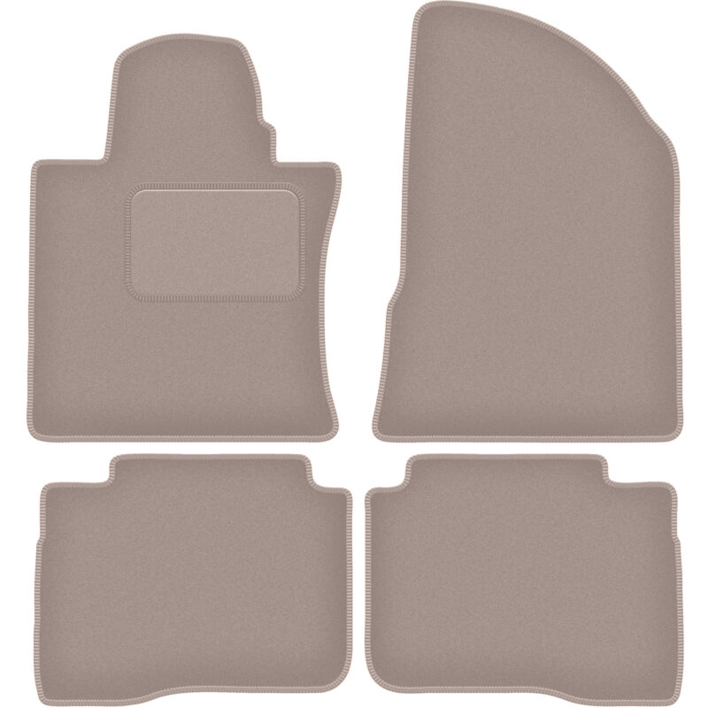 foto del prodotto tappetini in velluto beige per ssangyong korando iv suv 2019 