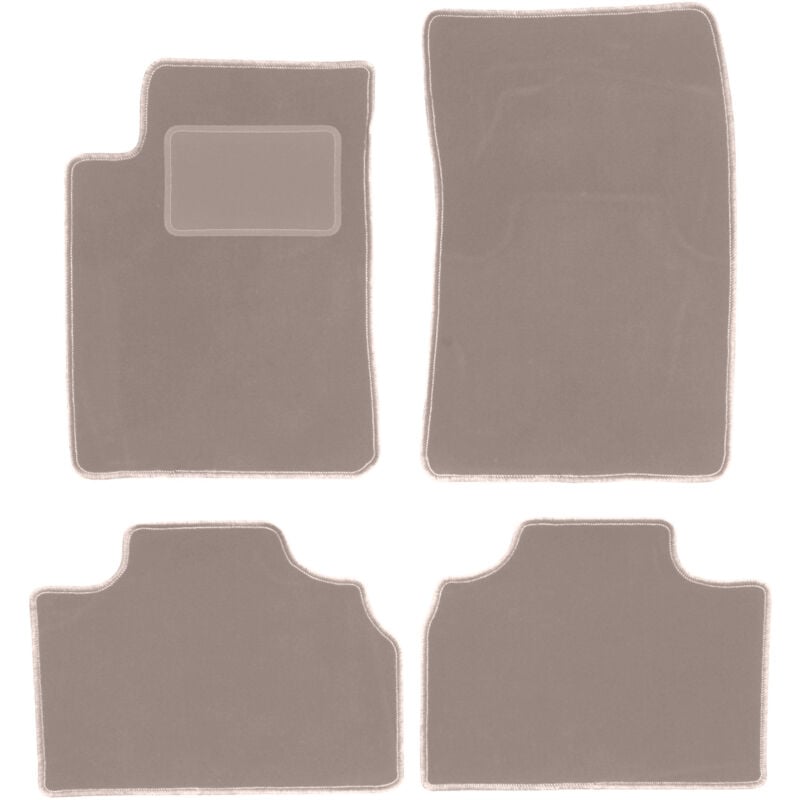 foto del prodotto tappetini in velluto beige per ssangyong kyron suv 2005 2014 