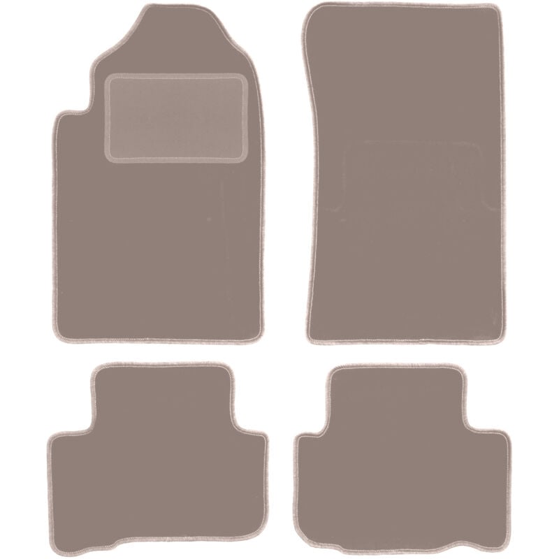 foto del prodotto tappetini in velluto beige per ssangyong rexton ii suv 2006 2012 