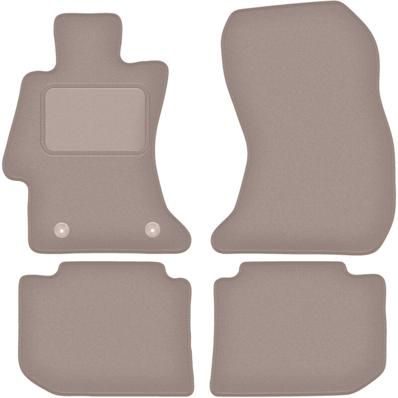 foto del prodotto tappetini in velluto beige per subaru xv crossover 2011 2017 