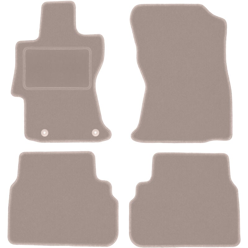 foto del prodotto tappetini in velluto beige per subaru xv ii suv 2019 