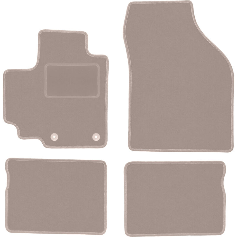 foto del prodotto tappetini in velluto beige per suzuki celerio hatchback 2014 