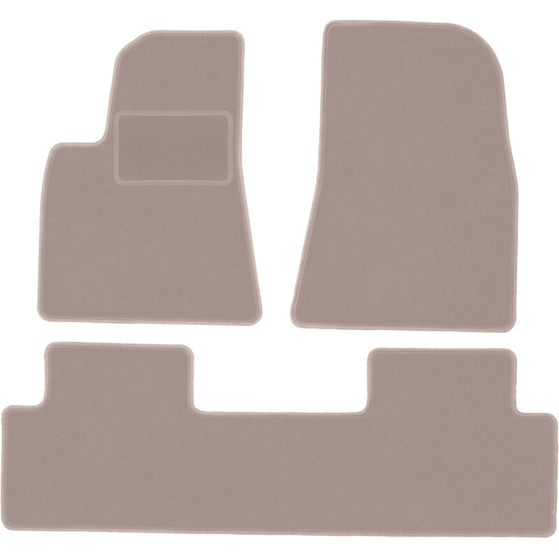 foto del prodotto tappetini in velluto beige per tesla model 3 berlina 2017 