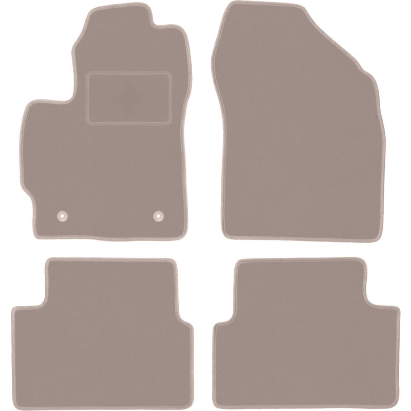 foto del prodotto tappetini in velluto beige per toyota auris i hatchback 2007 2012 