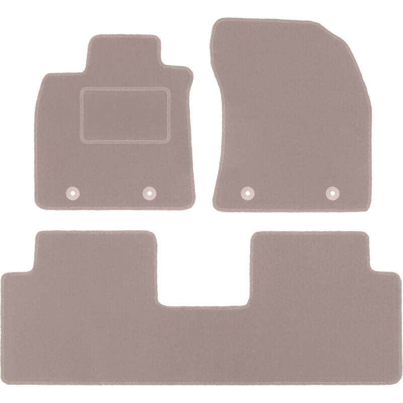 foto del prodotto tappetini in velluto beige per toyota avensis iii t27 station wagon, liftback, berlina 2009 2018 