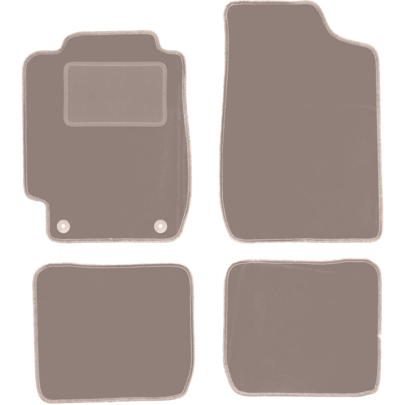 foto del prodotto tappetini in velluto beige per toyota corolla e10 hatchback, station wagon, berlina 1992 1997 