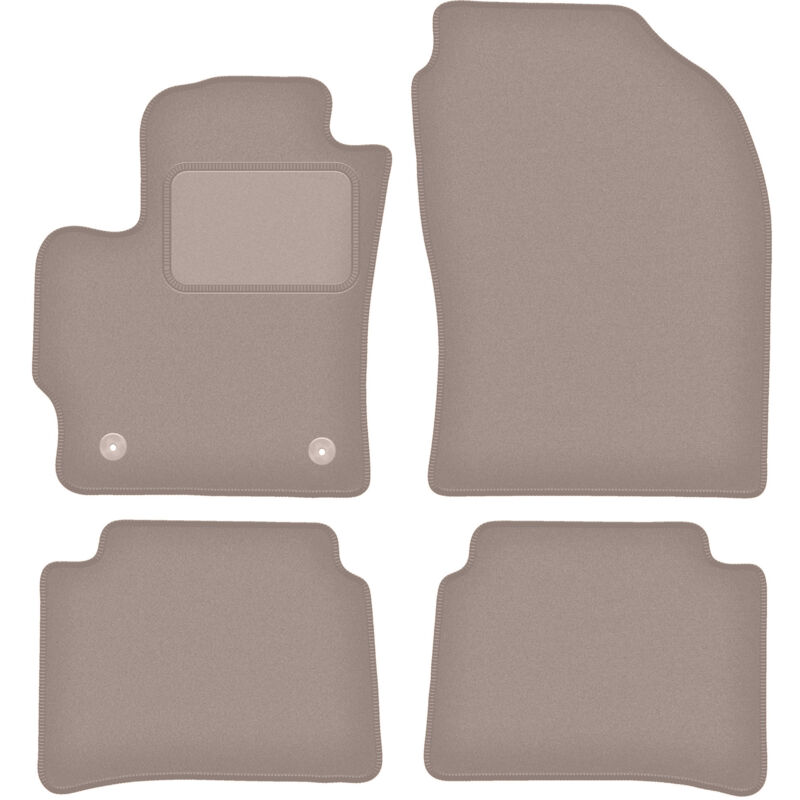 foto del prodotto tappetini in velluto beige per toyota corolla e21 hatchback 2019 