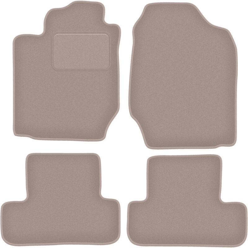 foto del prodotto tappetini in velluto beige per toyota corolla verso i minivan 2001 2004 