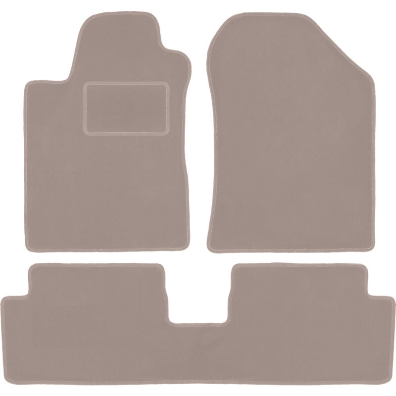 foto del prodotto tappetini in velluto beige per toyota corolla verso ii minivan 2004 2009 