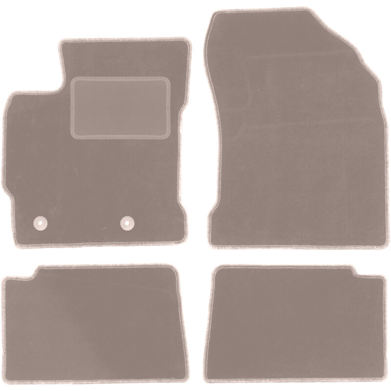 foto del prodotto tappetini in velluto beige per toyota corolla xi e16 hatchback, berlina 2013 2019 