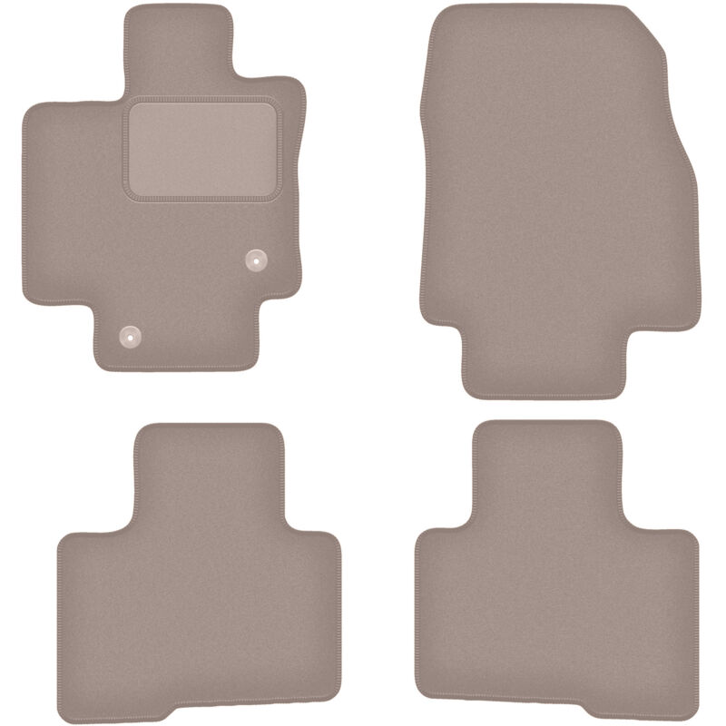 foto del prodotto tappetini in velluto beige per toyota highlander iv suv 2021 