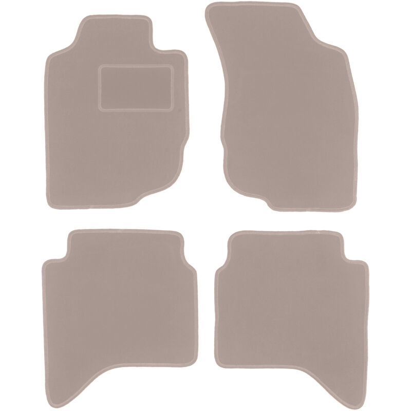 foto del prodotto tappetini in velluto beige per toyota hilux vii n25 n2 pick up 2006 2015 