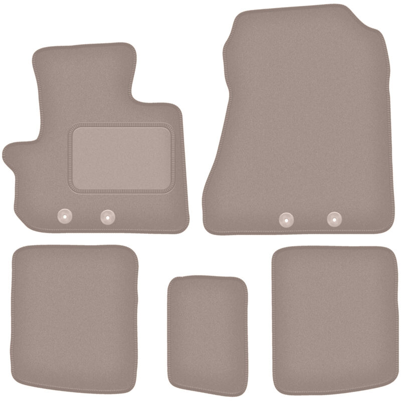foto del prodotto tappetini in velluto beige per toyota iq hatchback 2009 