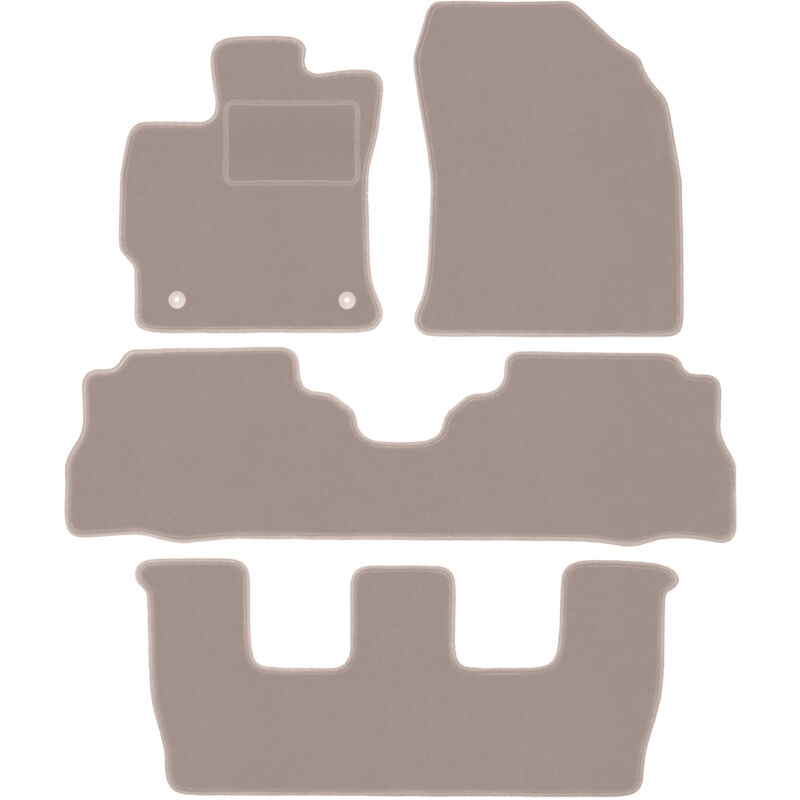 foto del prodotto tappetini in velluto beige per toyota prius iii plus 7 persone 2011 