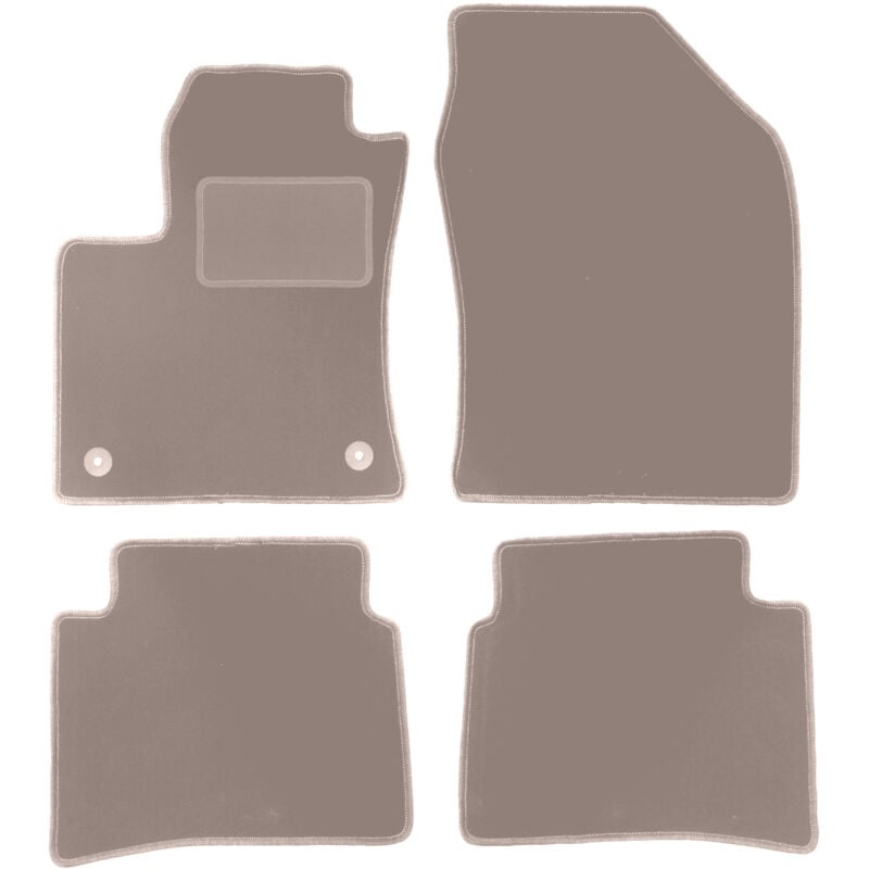 foto del prodotto tappetini in velluto beige per toyota prius iv hatchback 2017 