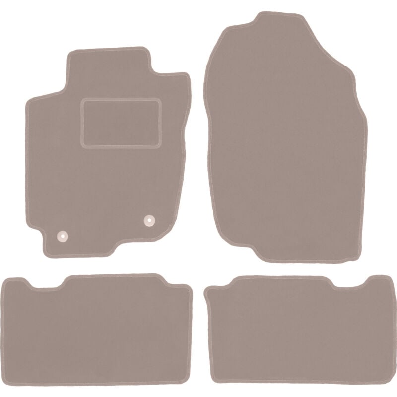 foto del prodotto tappetini in velluto beige per toyota rav4 iv suv non ibrido 2013 2019 