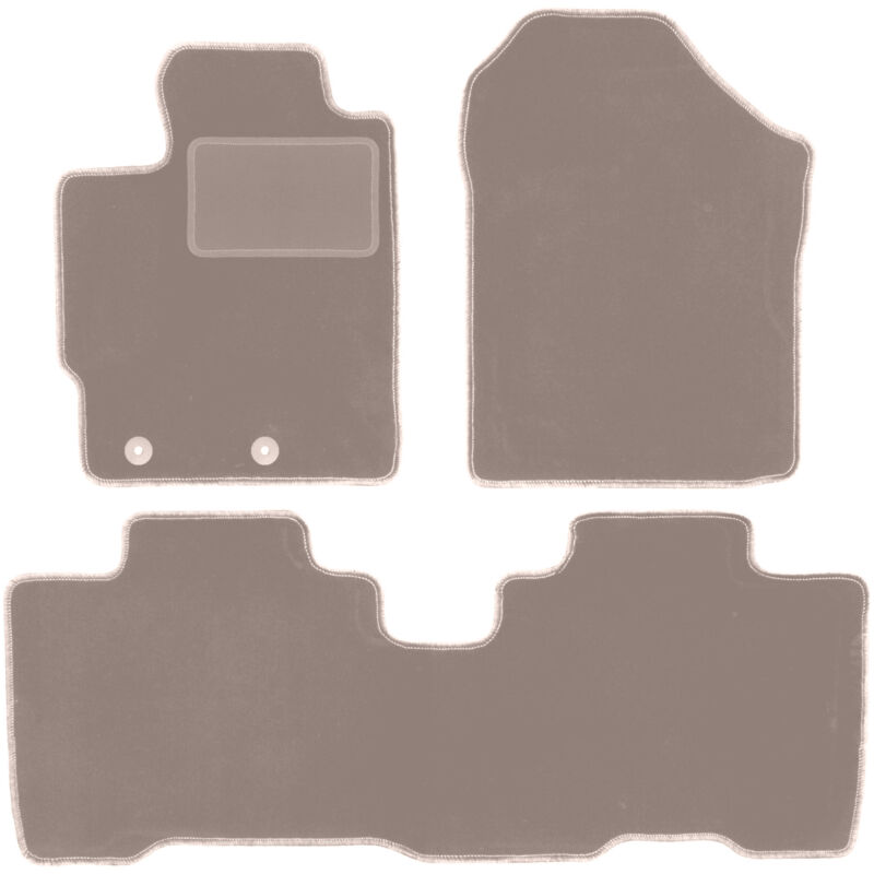 foto del prodotto tappetini in velluto beige per toyota verso s minivan 2010 2015 
