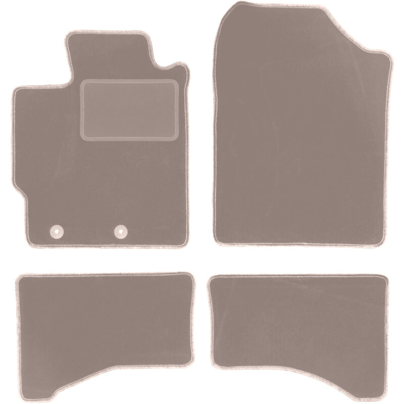foto del prodotto tappetini in velluto beige per toyota yaris iii fl hatchback 2017 2020 