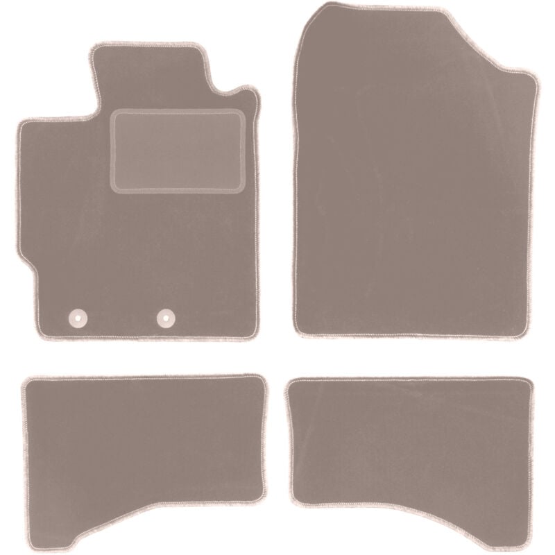 foto del prodotto tappetini in velluto beige per toyota yaris iv hybrid hatchback 2020 
