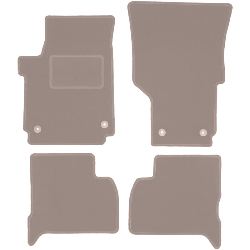foto del prodotto tappetini in velluto beige per volkswagen amarok pick up 2010 