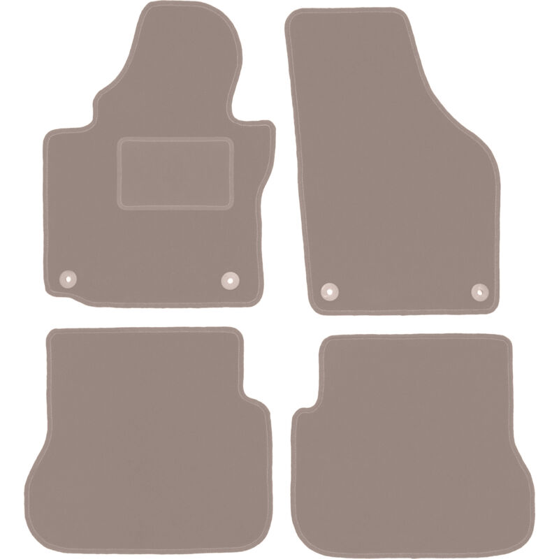 foto del prodotto tappetini in velluto beige per volkswagen caddy 2k fl minivan 2010 2015 