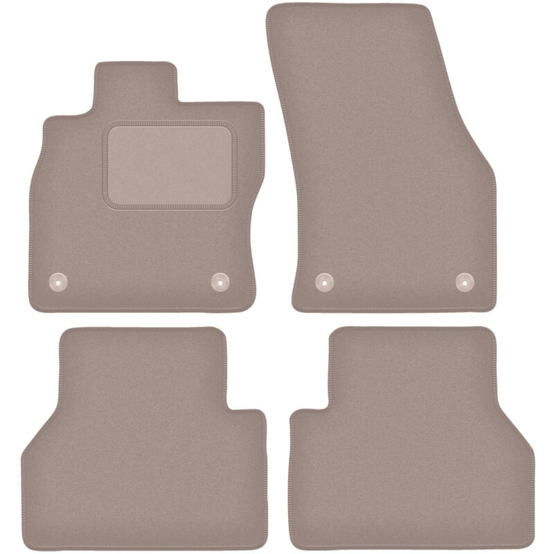 foto del prodotto tappetini in velluto beige per volkswagen caddy iv kombivan 2020 