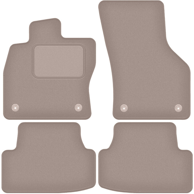 foto del prodotto tappetini in velluto beige per volkswagen egolf hatchback 2014 2019 
