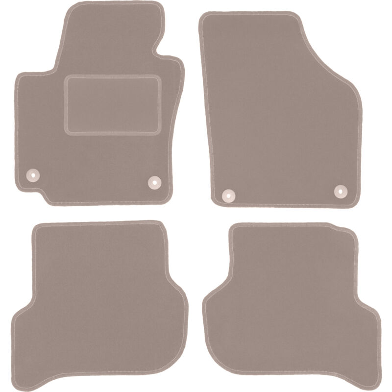 foto del prodotto tappetini in velluto beige per volkswagen golf plus minivan 2005 2014 