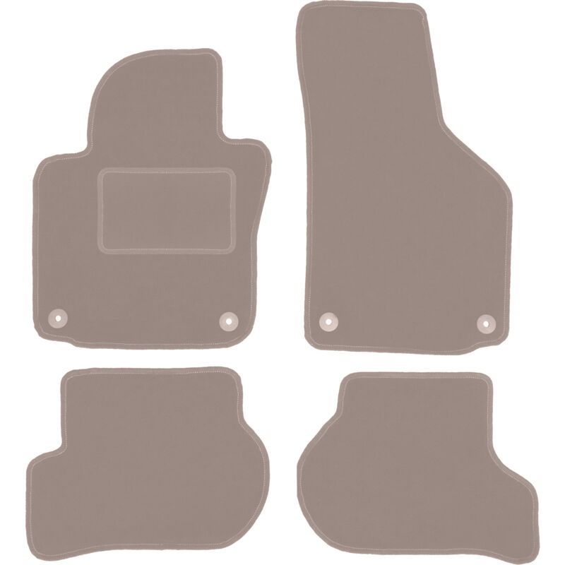 foto del prodotto tappetini in velluto beige per volkswagen golf v hatchback, variant, station wagon 2003 2009 
