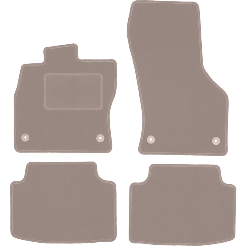 foto del prodotto tappetini in velluto beige per volkswagen passat b8 berlina, station wagon, variant, alltrack 2015 