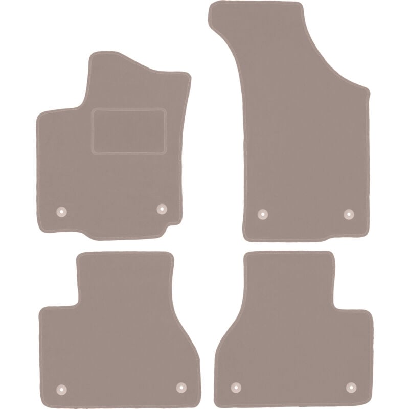 foto del prodotto tappetini in velluto beige per volkswagen phaeton berlina 2002 2016 
