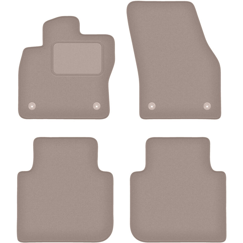 foto del prodotto tappetini in velluto beige per volkswagen tiguan allspace crossover 2017 