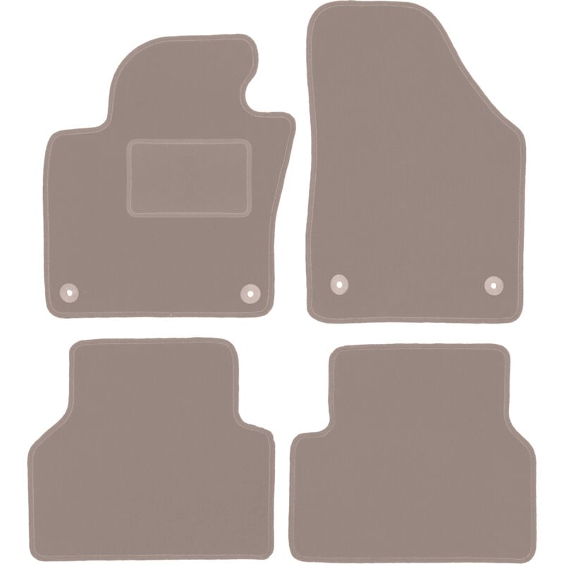 foto del prodotto tappetini in velluto beige per volkswagen tiguan i monovolume 2007 2015 