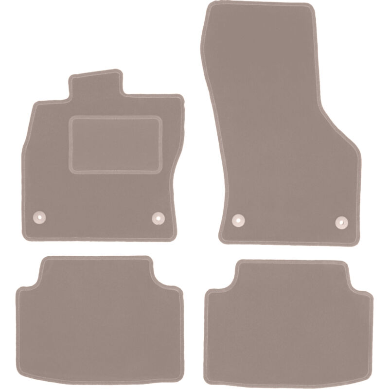 foto del prodotto tappetini in velluto beige per volkswagen tiguan ii crossover 2015 
