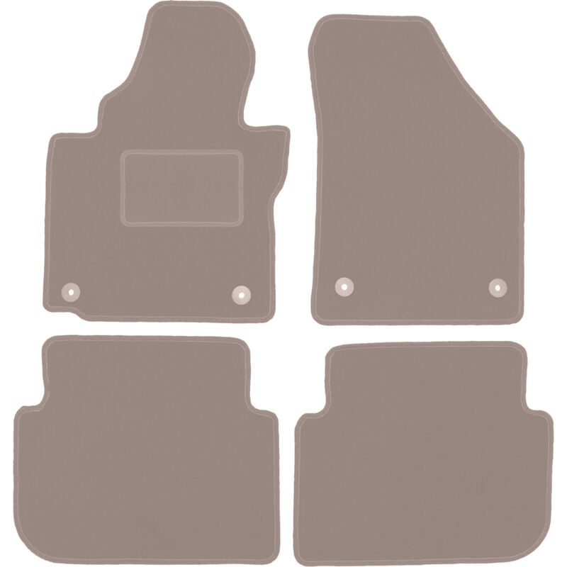 foto del prodotto tappetini in velluto beige per volkswagen touran i 2fl monovolume 2010 