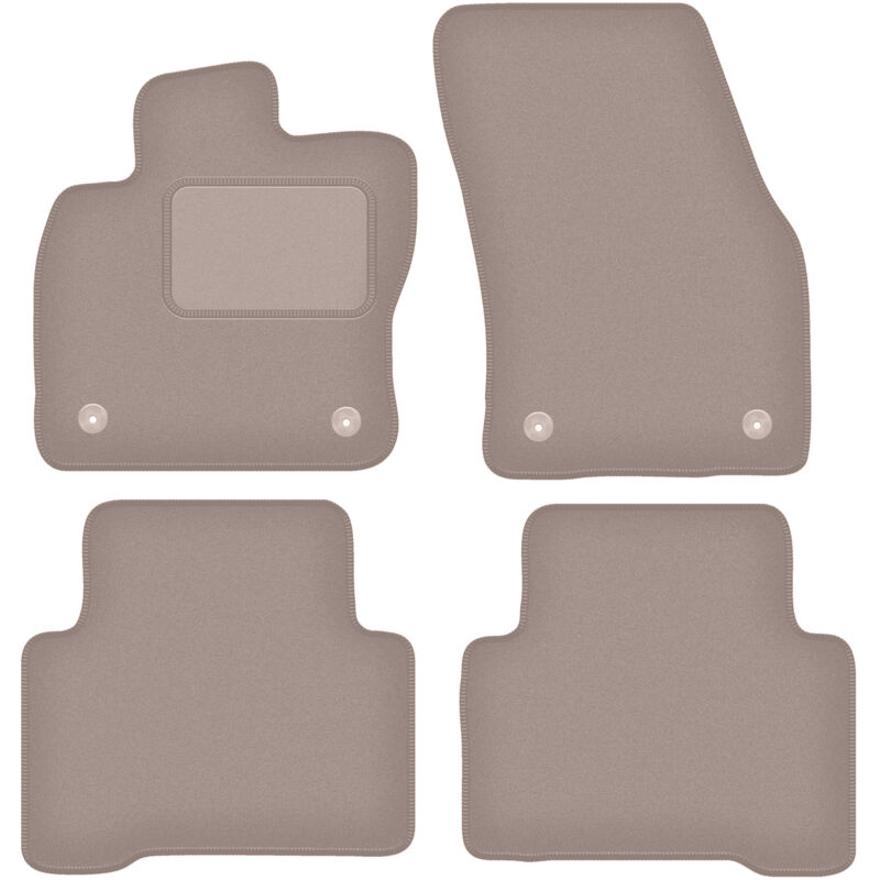 foto del prodotto tappetini in velluto beige per volkswagen touran ii minivan 2016 