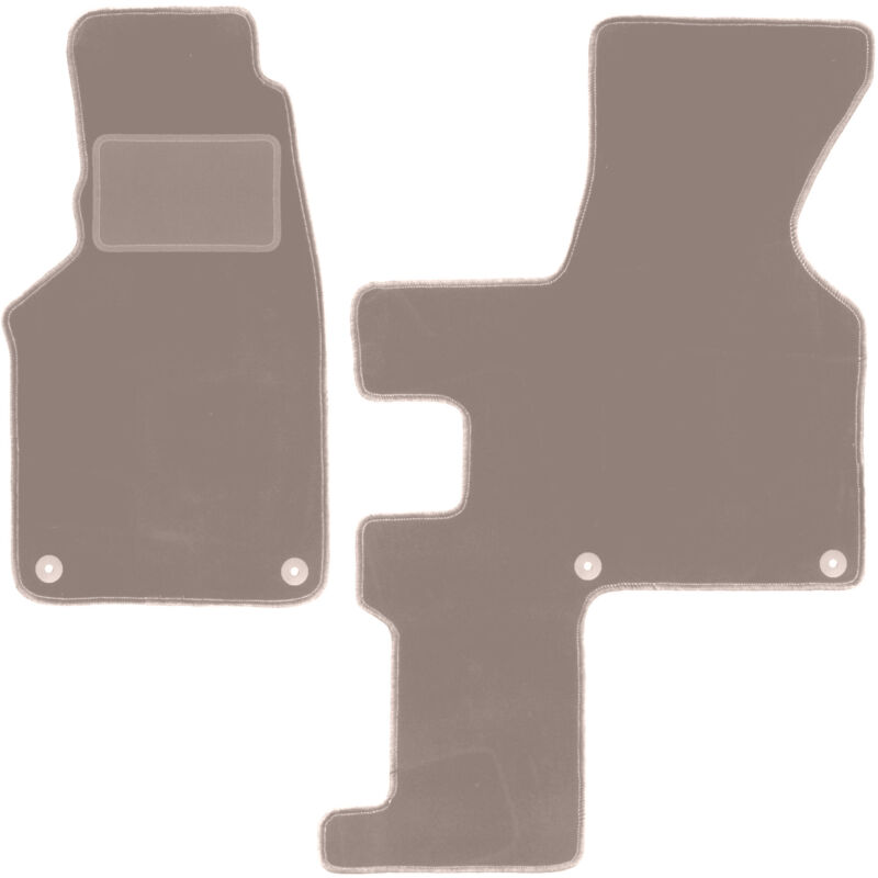 foto del prodotto tappetini in velluto beige per volkswagen transporter t4 caravelle manuale 1993 2001 