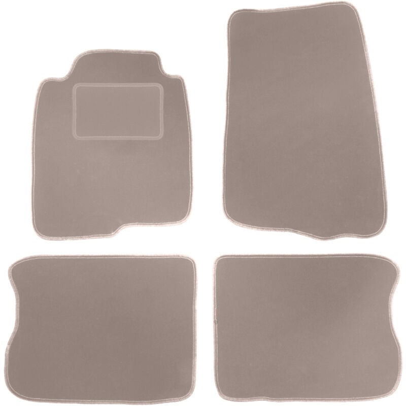 foto del prodotto tappetini in velluto beige per volvo 240 260 station wagon, berlina 1974 1993 