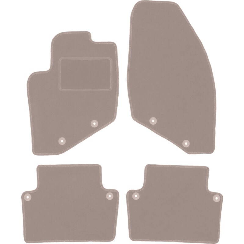 foto del prodotto tappetini in velluto beige per volvo v70 ii station wagon 2000 2007 